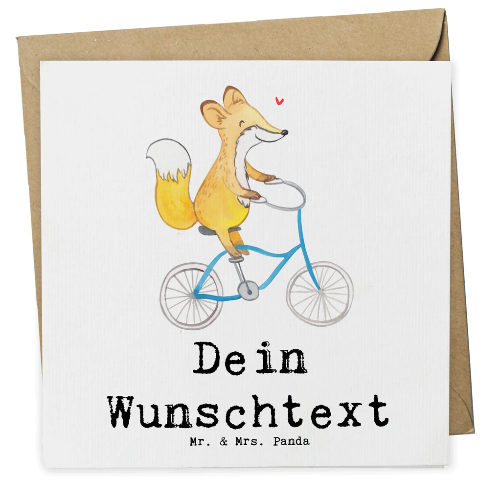 Personalized Deluxe Card Fox cycle Personalisierte Geburtstagskarte, Grußkarten personalisiert, Personalisierte Grußkarte, Personalisierte Einladungskarte, Personalisiertere Klappkarte, Grußkarte selbst gestalten, Grußkarte selber drucken, Grußkarte mit persönlichen Nachrichten, Personalisierte Glückwunschkarte, Grußkarte mit Namen, Grußkarte als Geldgeschenk, Personalisierte Hochzeitskarte, Personalisierte Karte, Geschenk, Sport, Sportart, Hobby, Schenken, Danke, Dankeschön, Auszeichnung, Gewinn, Sportler, Fahrrad fahren, Mountainbiking, Trekking, Radeln, Radsport