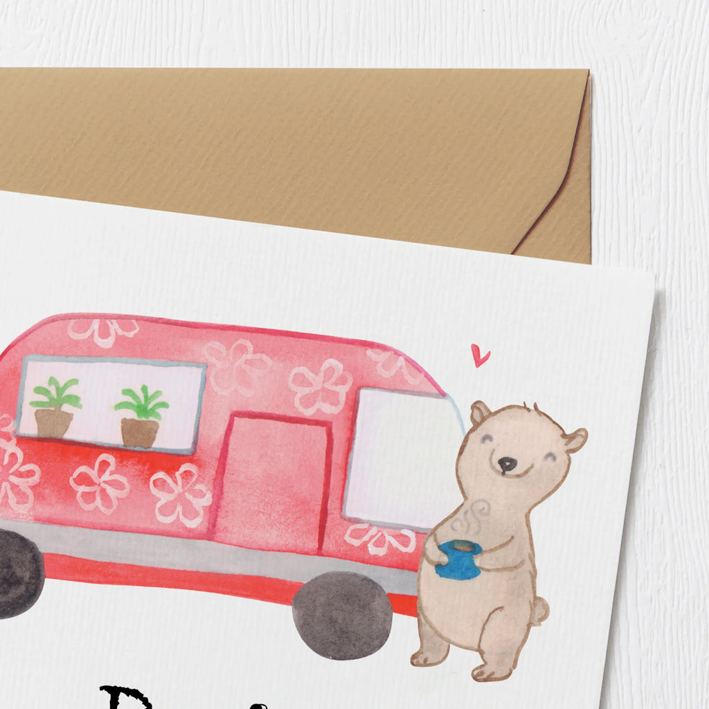Personalized Deluxe Card bear camper Grußkarte selbst gestalten, Personalisierte Karte, Grußkarte selber drucken, Grußkarte mit persönlichen Nachrichten, Grußkarte mit Namen, Personalisierte Glückwunschkarte, Personalisierte Geburtstagskarte, Grußkarte als Geldgeschenk, Personalisierte Einladungskarte, Personalisiertere Klappkarte, Personalisierte Hochzeitskarte, Grußkarten personalisiert, Personalisierte Grußkarte, Geschenk, Sport, Sportart, Hobby, Schenken, Danke, Dankeschön, Auszeichnung, Gewinn, Sportler, Zelten, Wohnmobil, Campingplatz, Urlaub, Campen, Roadtrip, Camper