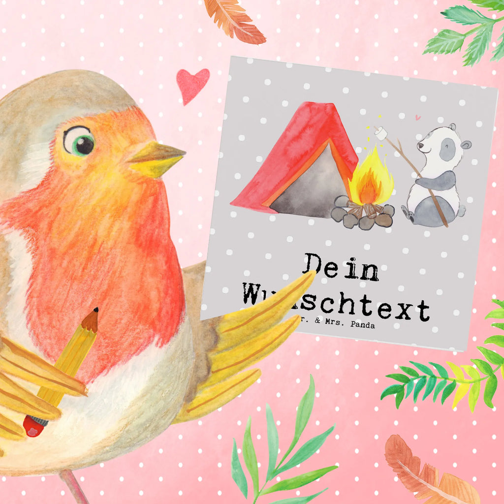 Personalized Deluxe Card panda Camp Grußkarte selber drucken, Grußkarte als Geldgeschenk, Grußkarte mit persönlichen Nachrichten, Personalisierte Karte, Grußkarten personalisiert, Personalisierte Glückwunschkarte, Personalisierte Hochzeitskarte, Personalisierte Einladungskarte, Personalisiertere Klappkarte, Personalisierte Geburtstagskarte, Grußkarte selbst gestalten, Grußkarte mit Namen, Personalisierte Grußkarte, Geschenk, Sport, Sportart, Hobby, Schenken, Danke, Dankeschön, Auszeichnung, Gewinn, Sportler, Campingplatz, Camping, Zelten, campen gehen, Campen