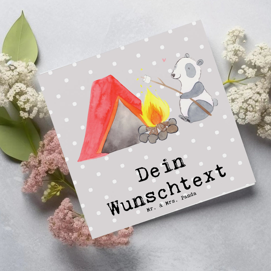 Personalized Deluxe Card panda Camp Grußkarte selber drucken, Grußkarte als Geldgeschenk, Grußkarte mit persönlichen Nachrichten, Personalisierte Karte, Grußkarten personalisiert, Personalisierte Glückwunschkarte, Personalisierte Hochzeitskarte, Personalisierte Einladungskarte, Personalisiertere Klappkarte, Personalisierte Geburtstagskarte, Grußkarte selbst gestalten, Grußkarte mit Namen, Personalisierte Grußkarte, Geschenk, Sport, Sportart, Hobby, Schenken, Danke, Dankeschön, Auszeichnung, Gewinn, Sportler, Campingplatz, Camping, Zelten, campen gehen, Campen