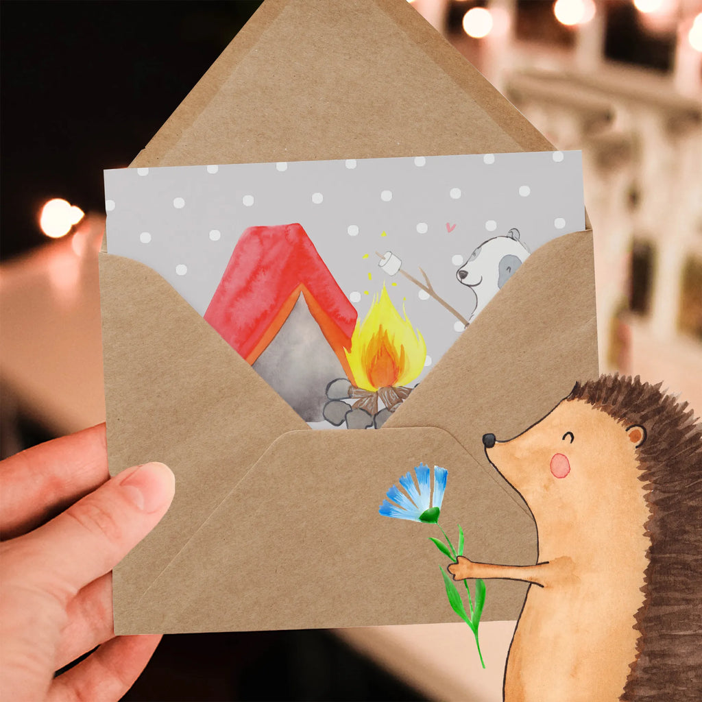 Personalized Deluxe Card panda Camp Grußkarte selber drucken, Grußkarte als Geldgeschenk, Grußkarte mit persönlichen Nachrichten, Personalisierte Karte, Grußkarten personalisiert, Personalisierte Glückwunschkarte, Personalisierte Hochzeitskarte, Personalisierte Einladungskarte, Personalisiertere Klappkarte, Personalisierte Geburtstagskarte, Grußkarte selbst gestalten, Grußkarte mit Namen, Personalisierte Grußkarte, Geschenk, Sport, Sportart, Hobby, Schenken, Danke, Dankeschön, Auszeichnung, Gewinn, Sportler, Campingplatz, Camping, Zelten, campen gehen, Campen