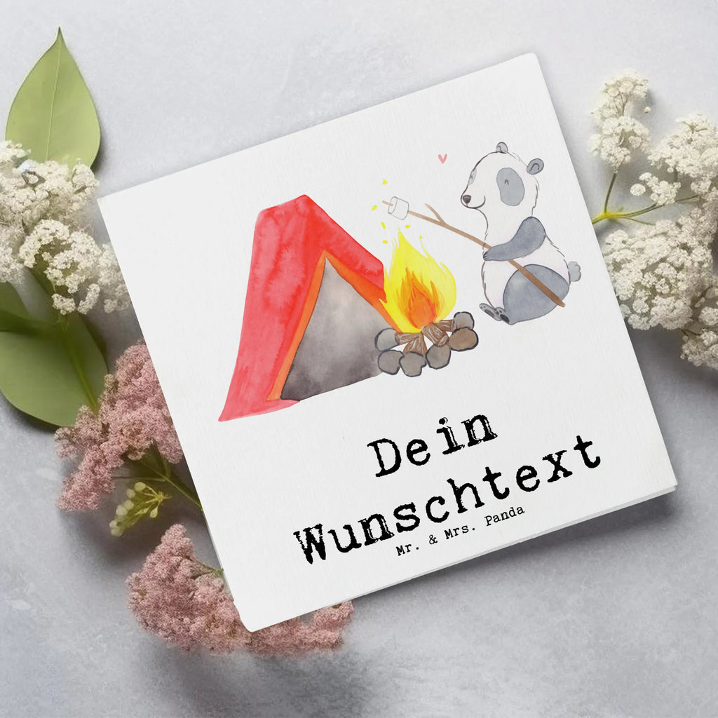 Personalized Deluxe Card panda Camp Grußkarte selber drucken, Grußkarte als Geldgeschenk, Grußkarte mit persönlichen Nachrichten, Personalisierte Karte, Grußkarten personalisiert, Personalisierte Glückwunschkarte, Personalisierte Hochzeitskarte, Personalisierte Einladungskarte, Personalisiertere Klappkarte, Personalisierte Geburtstagskarte, Grußkarte selbst gestalten, Grußkarte mit Namen, Personalisierte Grußkarte, Geschenk, Sport, Sportart, Hobby, Schenken, Danke, Dankeschön, Auszeichnung, Gewinn, Sportler, Campingplatz, Camping, Zelten, campen gehen, Campen