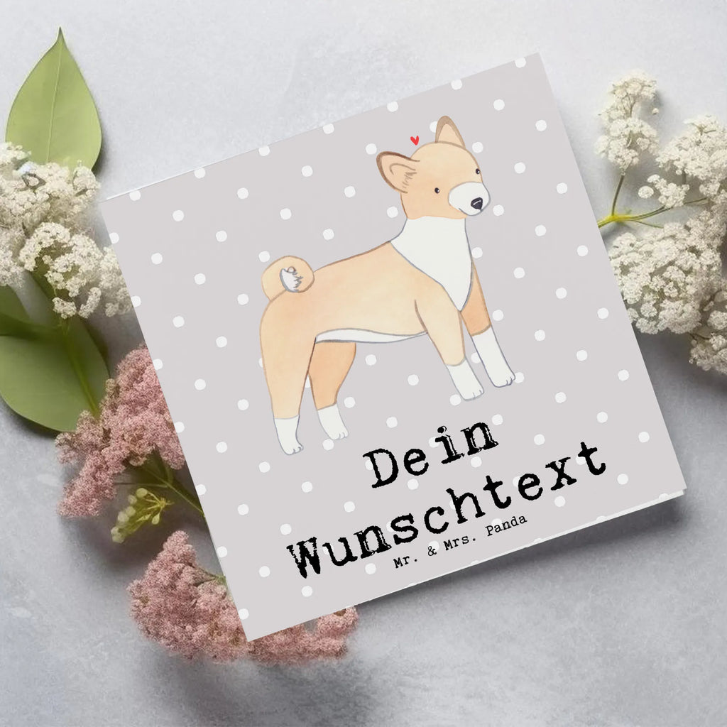 Personalisierte Deluxe Karte Basenji Lebensretter Grußkarte selbst gestalten, Personalisiertere Klappkarte, Personalisierte Karte, Personalisierte Geburtstagskarte, Personalisierte Hochzeitskarte, Grußkarte mit persönlichen Nachrichten, Personalisierte Glückwunschkarte, Personalisierte Einladungskarte, Personalisierte Grußkarte, Grußkarte als Geldgeschenk, Grußkarten personalisiert, Grußkarte mit Namen, Grußkarte selber drucken, Hund, Hunderasse, Rassehund, Hundebesitzer, Geschenk, Tierfreund, Schenken, Welpe, Kongo-Terrier, Basenji