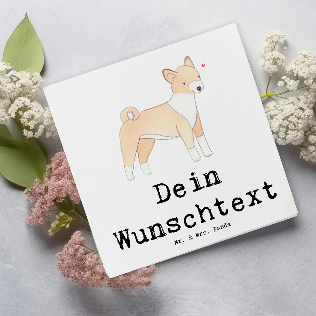 Personalisierte Deluxe Karte Basenji Lebensretter Grußkarte selbst gestalten, Personalisiertere Klappkarte, Personalisierte Karte, Personalisierte Geburtstagskarte, Personalisierte Hochzeitskarte, Grußkarte mit persönlichen Nachrichten, Personalisierte Glückwunschkarte, Personalisierte Einladungskarte, Personalisierte Grußkarte, Grußkarte als Geldgeschenk, Grußkarten personalisiert, Grußkarte mit Namen, Grußkarte selber drucken, Hund, Hunderasse, Rassehund, Hundebesitzer, Geschenk, Tierfreund, Schenken, Welpe, Kongo-Terrier, Basenji
