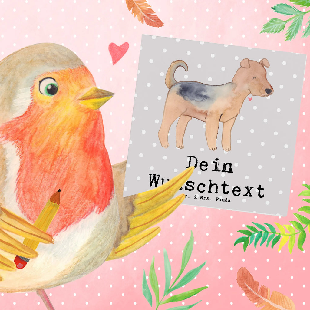 Personalized Deluxe Card Airedale Terrier Lifesaver Personalisierte Hochzeitskarte, Grußkarte mit Namen, Grußkarte mit persönlichen Nachrichten, Grußkarte selbst gestalten, Personalisierte Karte, Personalisierte Grußkarte, Grußkarten personalisiert, Grußkarte als Geldgeschenk, Personalisierte Glückwunschkarte, Personalisierte Einladungskarte, Grußkarte selber drucken, Personalisierte Geburtstagskarte, Personalisiertere Klappkarte, Hund, Hunderasse, Rassehund, Hundebesitzer, Geschenk, Tierfreund, Schenken, Welpe