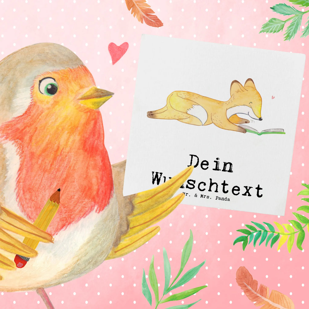 Personalized Deluxe Card Fox To read Grußkarte mit Namen, Personalisierte Glückwunschkarte, Personalisierte Grußkarte, Grußkarten personalisiert, Grußkarte als Geldgeschenk, Grußkarte mit persönlichen Nachrichten, Personalisierte Karte, Personalisierte Geburtstagskarte, Personalisierte Hochzeitskarte, Personalisiertere Klappkarte, Personalisierte Einladungskarte, Grußkarte selbst gestalten, Grußkarte selber drucken, Geschenk, Sport, Sportart, Hobby, Schenken, Danke, Dankeschön, Auszeichnung, Gewinn, Sportler, lesen, Bücherwurm, Bücher lesen