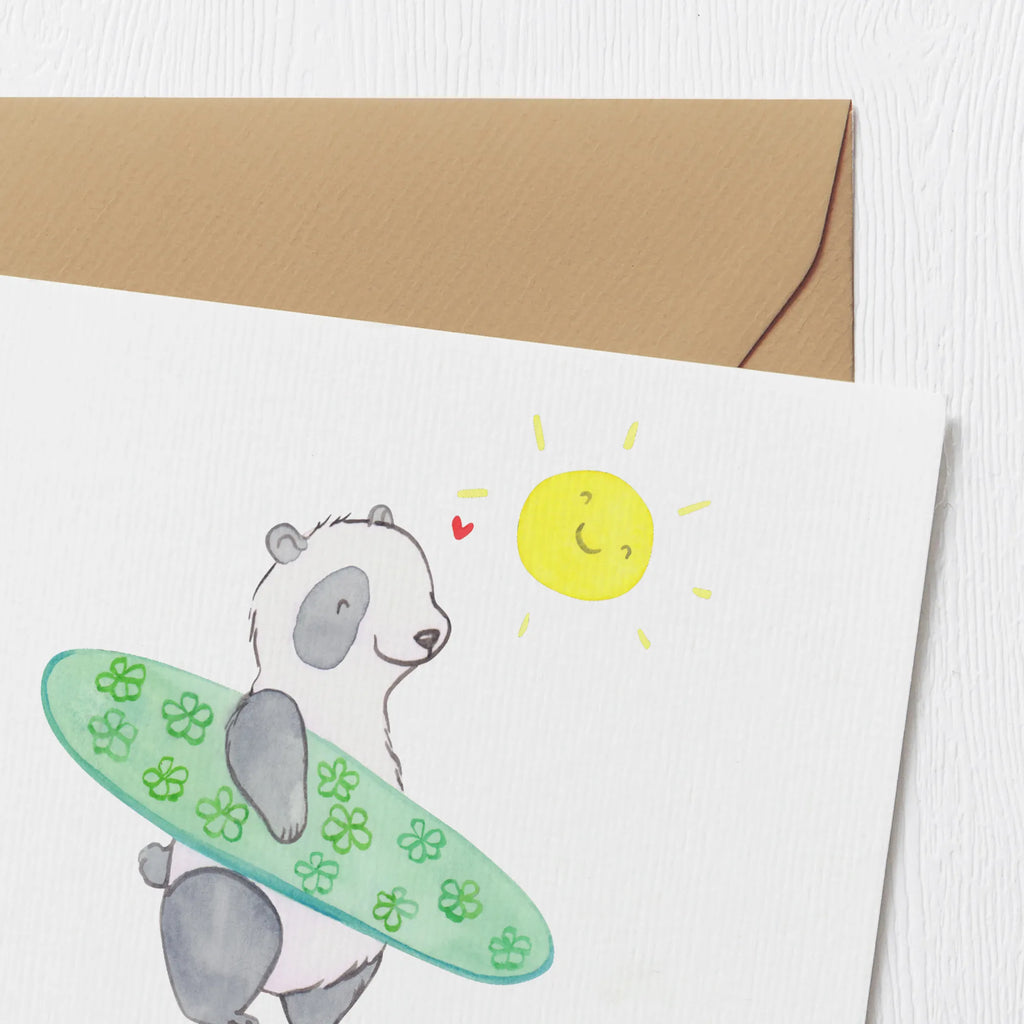 Personalized Deluxe Card panda surfing Personalisierte Geburtstagskarte, Personalisierte Einladungskarte, Grußkarten personalisiert, Personalisierte Grußkarte, Personalisierte Hochzeitskarte, Grußkarte mit persönlichen Nachrichten, Grußkarte selber drucken, Personalisiertere Klappkarte, Grußkarte selbst gestalten, Personalisierte Karte, Grußkarte mit Namen, Personalisierte Glückwunschkarte, Grußkarte als Geldgeschenk, Geschenk, Sport, Sportart, Hobby, Schenken, Danke, Dankeschön, Auszeichnung, Gewinn, Sportler, Surfen, Wellenreiten, Surfschule