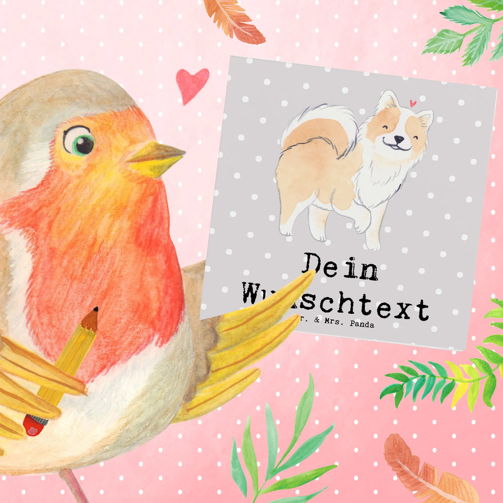 Personalisierte Deluxe Karte Islandhund Lebensretter Grußkarte mit persönlichen Nachrichten, Grußkarte als Geldgeschenk, Personalisierte Geburtstagskarte, Grußkarten personalisiert, Personalisierte Karte, Personalisiertere Klappkarte, Personalisierte Hochzeitskarte, Grußkarte selber drucken, Personalisierte Glückwunschkarte, Grußkarte selbst gestalten, Grußkarte mit Namen, Personalisierte Einladungskarte, Personalisierte Grußkarte, Hund, Hunderasse, Rassehund, Hundebesitzer, Geschenk, Tierfreund, Schenken, Welpe, isländischer Schäferhund, Islandhund