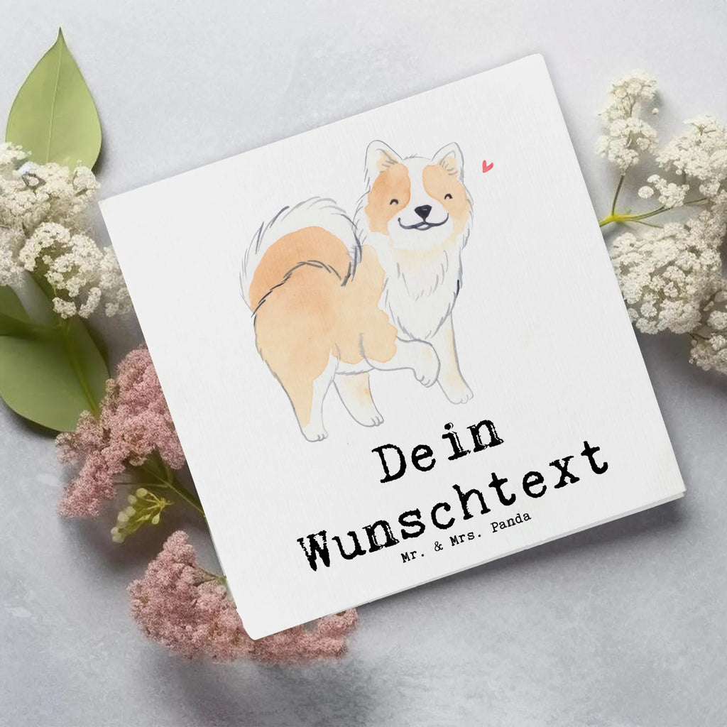 Personalisierte Deluxe Karte Islandhund Lebensretter Grußkarte mit persönlichen Nachrichten, Grußkarte als Geldgeschenk, Personalisierte Geburtstagskarte, Grußkarten personalisiert, Personalisierte Karte, Personalisiertere Klappkarte, Personalisierte Hochzeitskarte, Grußkarte selber drucken, Personalisierte Glückwunschkarte, Grußkarte selbst gestalten, Grußkarte mit Namen, Personalisierte Einladungskarte, Personalisierte Grußkarte, Hund, Hunderasse, Rassehund, Hundebesitzer, Geschenk, Tierfreund, Schenken, Welpe, isländischer Schäferhund, Islandhund