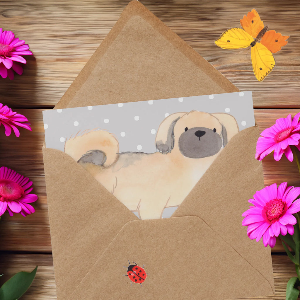 Personalized Deluxe Card Pekingese Lifesaver Personalisierte Einladungskarte, Personalisierte Grußkarte, Grußkarte mit persönlichen Nachrichten, Grußkarte mit Namen, Personalisierte Hochzeitskarte, Grußkarten personalisiert, Grußkarte selbst gestalten, Personalisiertere Klappkarte, Personalisierte Glückwunschkarte, Personalisierte Geburtstagskarte, Grußkarte als Geldgeschenk, Personalisierte Karte, Grußkarte selber drucken, Hund, Hunderasse, Rassehund, Hundebesitzer, Geschenk, Tierfreund, Schenken, Welpe, Pekingese, Peking-Palasthund, Pekinese