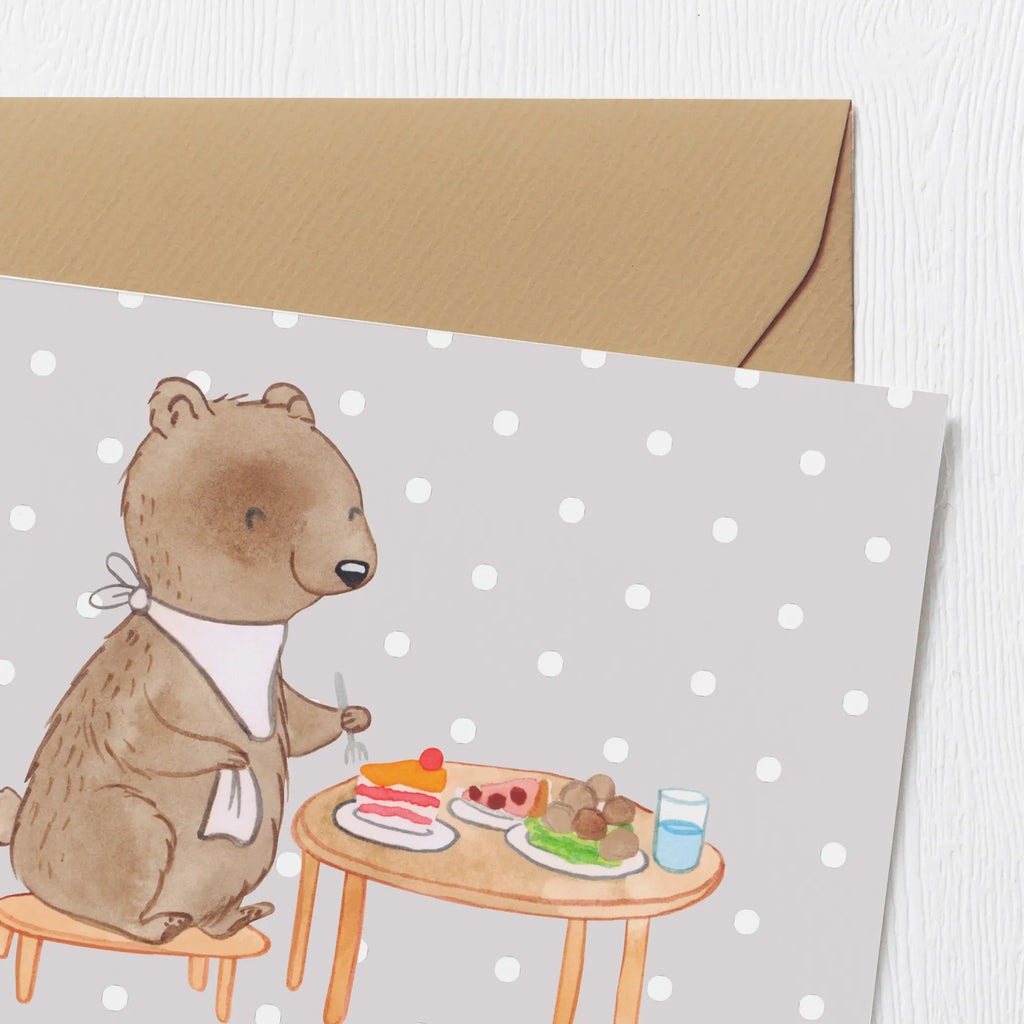 Personalized Deluxe Card bear to eat out Grußkarte mit persönlichen Nachrichten, Personalisierte Einladungskarte, Personalisierte Glückwunschkarte, Personalisierte Karte, Grußkarte selber drucken, Grußkarten personalisiert, Grußkarte selbst gestalten, Personalisierte Geburtstagskarte, Grußkarte mit Namen, Personalisierte Grußkarte, Personalisierte Hochzeitskarte, Personalisiertere Klappkarte, Grußkarte als Geldgeschenk, Geschenk, Sport, Sportart, Hobby, Schenken, Danke, Dankeschön, Auszeichnung, Gewinn, Sportler, Essen, Restaurant, Essen gehen, Restaurantbesuch
