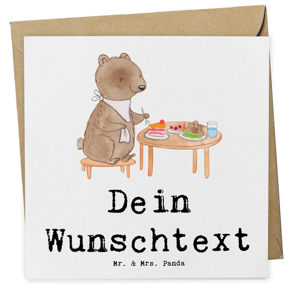 Personalized Deluxe Card bear to eat out Grußkarte mit persönlichen Nachrichten, Personalisierte Einladungskarte, Personalisierte Glückwunschkarte, Personalisierte Karte, Grußkarte selber drucken, Grußkarten personalisiert, Grußkarte selbst gestalten, Personalisierte Geburtstagskarte, Grußkarte mit Namen, Personalisierte Grußkarte, Personalisierte Hochzeitskarte, Personalisiertere Klappkarte, Grußkarte als Geldgeschenk, Geschenk, Sport, Sportart, Hobby, Schenken, Danke, Dankeschön, Auszeichnung, Gewinn, Sportler, Essen, Restaurant, Essen gehen, Restaurantbesuch