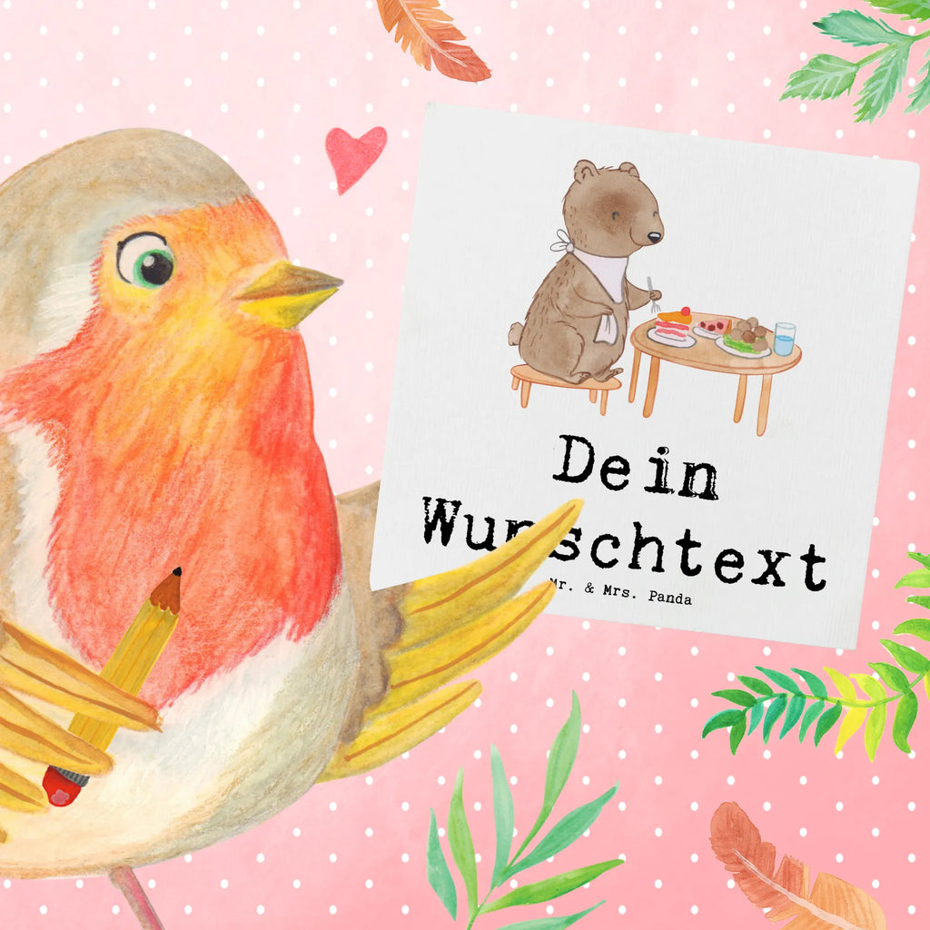 Personalized Deluxe Card bear to eat out Grußkarte mit persönlichen Nachrichten, Personalisierte Einladungskarte, Personalisierte Glückwunschkarte, Personalisierte Karte, Grußkarte selber drucken, Grußkarten personalisiert, Grußkarte selbst gestalten, Personalisierte Geburtstagskarte, Grußkarte mit Namen, Personalisierte Grußkarte, Personalisierte Hochzeitskarte, Personalisiertere Klappkarte, Grußkarte als Geldgeschenk, Geschenk, Sport, Sportart, Hobby, Schenken, Danke, Dankeschön, Auszeichnung, Gewinn, Sportler, Essen, Restaurant, Essen gehen, Restaurantbesuch