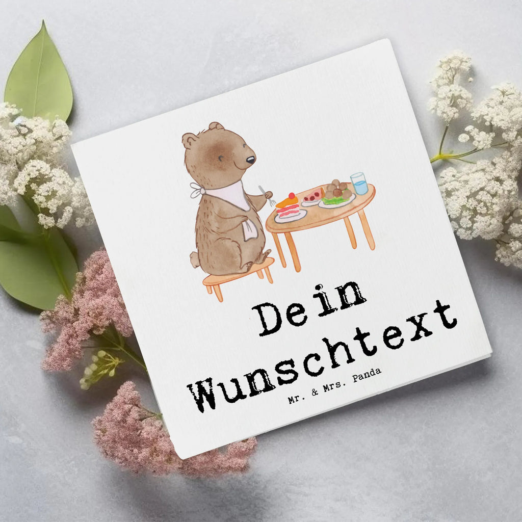 Personalized Deluxe Card bear to eat out Grußkarte mit persönlichen Nachrichten, Personalisierte Einladungskarte, Personalisierte Glückwunschkarte, Personalisierte Karte, Grußkarte selber drucken, Grußkarten personalisiert, Grußkarte selbst gestalten, Personalisierte Geburtstagskarte, Grußkarte mit Namen, Personalisierte Grußkarte, Personalisierte Hochzeitskarte, Personalisiertere Klappkarte, Grußkarte als Geldgeschenk, Geschenk, Sport, Sportart, Hobby, Schenken, Danke, Dankeschön, Auszeichnung, Gewinn, Sportler, Essen, Restaurant, Essen gehen, Restaurantbesuch