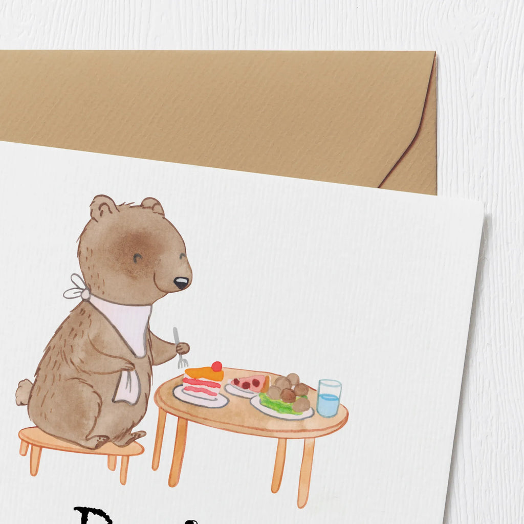 Personalized Deluxe Card bear to eat out Grußkarte mit persönlichen Nachrichten, Personalisierte Einladungskarte, Personalisierte Glückwunschkarte, Personalisierte Karte, Grußkarte selber drucken, Grußkarten personalisiert, Grußkarte selbst gestalten, Personalisierte Geburtstagskarte, Grußkarte mit Namen, Personalisierte Grußkarte, Personalisierte Hochzeitskarte, Personalisiertere Klappkarte, Grußkarte als Geldgeschenk, Geschenk, Sport, Sportart, Hobby, Schenken, Danke, Dankeschön, Auszeichnung, Gewinn, Sportler, Essen, Restaurant, Essen gehen, Restaurantbesuch
