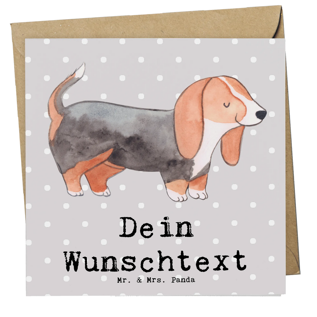 Personalized Deluxe Card Basset Hound Lifesaver Personalisierte Grußkarte, Personalisierte Glückwunschkarte, Grußkarte mit Namen, Personalisierte Einladungskarte, Personalisierte Karte, Grußkarte selber drucken, Grußkarte selbst gestalten, Grußkarte als Geldgeschenk, Personalisierte Geburtstagskarte, Grußkarte mit persönlichen Nachrichten, Personalisiertere Klappkarte, Personalisierte Hochzeitskarte, Grußkarten personalisiert, Hund, Hunderasse, Rassehund, Hundebesitzer, Geschenk, Tierfreund, Schenken, Welpe, Basset Hound, Basset