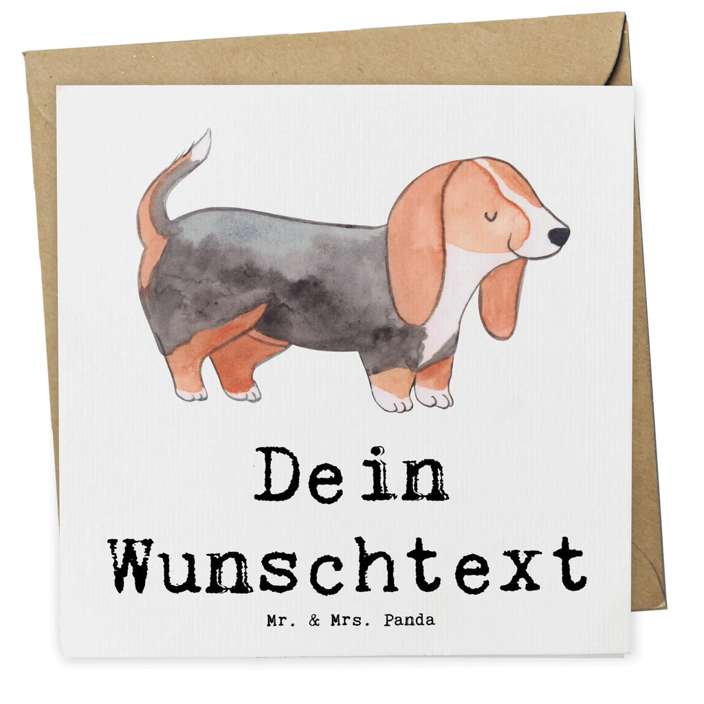 Personalized Deluxe Card Basset Hound Lifesaver Personalisierte Grußkarte, Personalisierte Glückwunschkarte, Grußkarte mit Namen, Personalisierte Einladungskarte, Personalisierte Karte, Grußkarte selber drucken, Grußkarte selbst gestalten, Grußkarte als Geldgeschenk, Personalisierte Geburtstagskarte, Grußkarte mit persönlichen Nachrichten, Personalisiertere Klappkarte, Personalisierte Hochzeitskarte, Grußkarten personalisiert, Hund, Hunderasse, Rassehund, Hundebesitzer, Geschenk, Tierfreund, Schenken, Welpe, Basset Hound, Basset