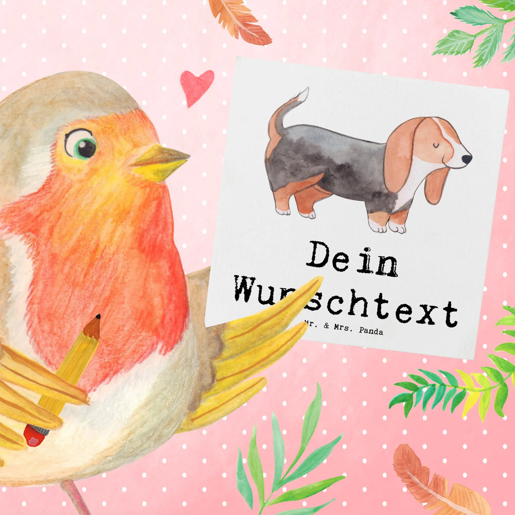 Personalized Deluxe Card Basset Hound Lifesaver Personalisierte Grußkarte, Personalisierte Glückwunschkarte, Grußkarte mit Namen, Personalisierte Einladungskarte, Personalisierte Karte, Grußkarte selber drucken, Grußkarte selbst gestalten, Grußkarte als Geldgeschenk, Personalisierte Geburtstagskarte, Grußkarte mit persönlichen Nachrichten, Personalisiertere Klappkarte, Personalisierte Hochzeitskarte, Grußkarten personalisiert, Hund, Hunderasse, Rassehund, Hundebesitzer, Geschenk, Tierfreund, Schenken, Welpe, Basset Hound, Basset