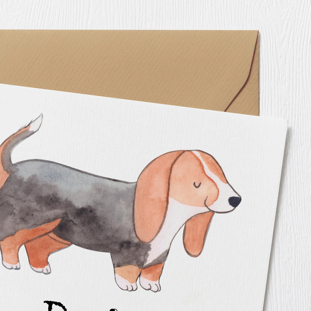 Personalized Deluxe Card Basset Hound Lifesaver Personalisierte Grußkarte, Personalisierte Glückwunschkarte, Grußkarte mit Namen, Personalisierte Einladungskarte, Personalisierte Karte, Grußkarte selber drucken, Grußkarte selbst gestalten, Grußkarte als Geldgeschenk, Personalisierte Geburtstagskarte, Grußkarte mit persönlichen Nachrichten, Personalisiertere Klappkarte, Personalisierte Hochzeitskarte, Grußkarten personalisiert, Hund, Hunderasse, Rassehund, Hundebesitzer, Geschenk, Tierfreund, Schenken, Welpe, Basset Hound, Basset