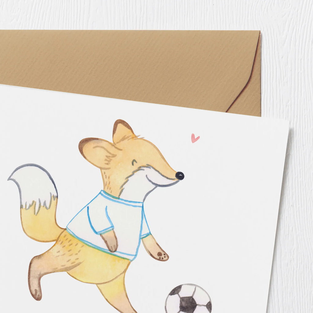 Personalized Deluxe Card Fox play soccer Grußkarte mit Namen, Personalisiertere Klappkarte, Grußkarte selber drucken, Personalisierte Karte, Grußkarten personalisiert, Personalisierte Einladungskarte, Grußkarte selbst gestalten, Grußkarte mit persönlichen Nachrichten, Personalisierte Glückwunschkarte, Personalisierte Grußkarte, Grußkarte als Geldgeschenk, Personalisierte Hochzeitskarte, Personalisierte Geburtstagskarte, Geschenk, Sport, Sportart, Hobby, Schenken, Danke, Dankeschön, Auszeichnung, Gewinn, Sportler, Punktspiele, Fußball, Fußballtraining, Fußball spielen, Fußball Turnier, Fußballverein, Fußballmannschaft