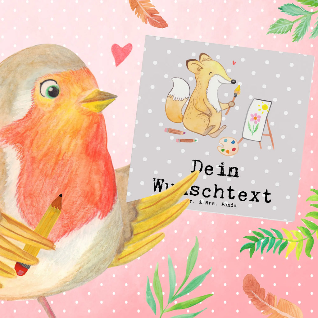 Personalized Deluxe Card Fox To paint Personalisierte Geburtstagskarte, Grußkarte selber drucken, Personalisierte Glückwunschkarte, Personalisierte Grußkarte, Grußkarten personalisiert, Personalisierte Einladungskarte, Grußkarte als Geldgeschenk, Personalisierte Hochzeitskarte, Personalisiertere Klappkarte, Grußkarte mit persönlichen Nachrichten, Grußkarte selbst gestalten, Personalisierte Karte, Grußkarte mit Namen, Geschenk, Sport, Sportart, Hobby, Schenken, Danke, Dankeschön, Auszeichnung, Gewinn, Sportler, Malen, Zeichnen, Künstler, Künstlerin, Hobbyzeichner