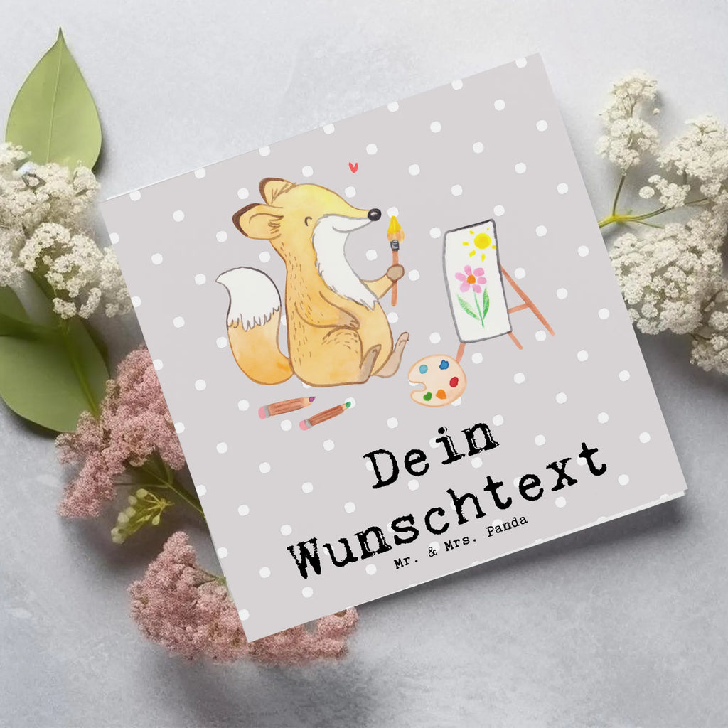 Personalized Deluxe Card Fox To paint Personalisierte Geburtstagskarte, Grußkarte selber drucken, Personalisierte Glückwunschkarte, Personalisierte Grußkarte, Grußkarten personalisiert, Personalisierte Einladungskarte, Grußkarte als Geldgeschenk, Personalisierte Hochzeitskarte, Personalisiertere Klappkarte, Grußkarte mit persönlichen Nachrichten, Grußkarte selbst gestalten, Personalisierte Karte, Grußkarte mit Namen, Geschenk, Sport, Sportart, Hobby, Schenken, Danke, Dankeschön, Auszeichnung, Gewinn, Sportler, Malen, Zeichnen, Künstler, Künstlerin, Hobbyzeichner