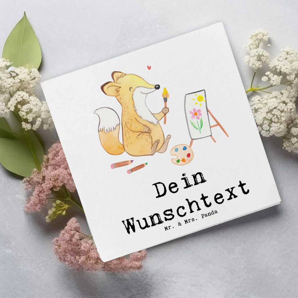 Personalized Deluxe Card Fox To paint Personalisierte Geburtstagskarte, Grußkarte selber drucken, Personalisierte Glückwunschkarte, Personalisierte Grußkarte, Grußkarten personalisiert, Personalisierte Einladungskarte, Grußkarte als Geldgeschenk, Personalisierte Hochzeitskarte, Personalisiertere Klappkarte, Grußkarte mit persönlichen Nachrichten, Grußkarte selbst gestalten, Personalisierte Karte, Grußkarte mit Namen, Geschenk, Sport, Sportart, Hobby, Schenken, Danke, Dankeschön, Auszeichnung, Gewinn, Sportler, Malen, Zeichnen, Künstler, Künstlerin, Hobbyzeichner