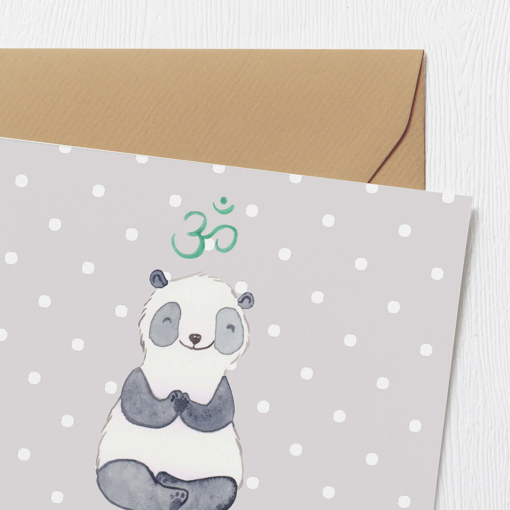 Personalized Deluxe Card panda meditate Personalisierte Glückwunschkarte, Grußkarte selber drucken, Grußkarte selbst gestalten, Personalisierte Karte, Grußkarte mit Namen, Personalisierte Einladungskarte, Grußkarte mit persönlichen Nachrichten, Grußkarten personalisiert, Personalisierte Geburtstagskarte, Personalisierte Hochzeitskarte, Personalisiertere Klappkarte, Personalisierte Grußkarte, Grußkarte als Geldgeschenk, Geschenk, Sport, Sportart, Hobby, Schenken, Danke, Dankeschön, Auszeichnung, Gewinn, Sportler, Meditation, Meditieren, Meditationskurs