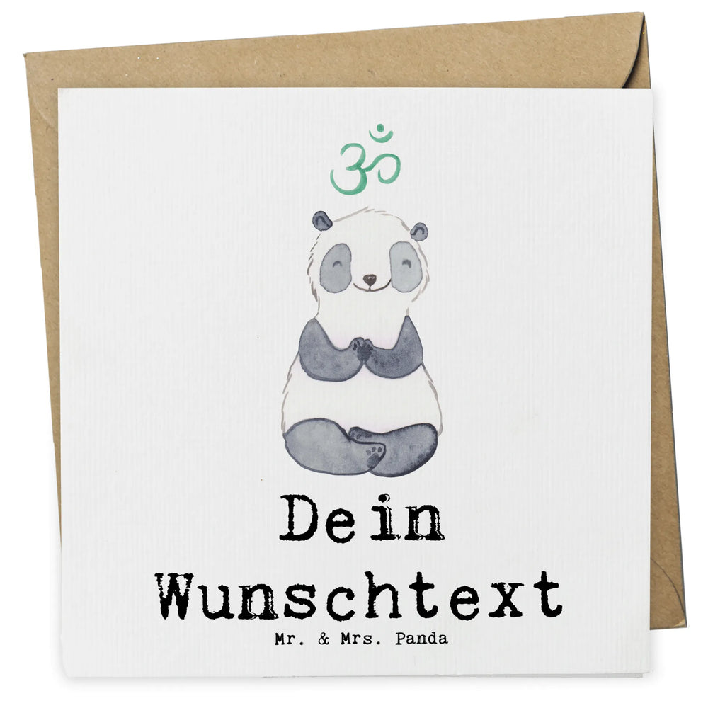 Personalized Deluxe Card panda meditate Personalisierte Glückwunschkarte, Grußkarte selber drucken, Grußkarte selbst gestalten, Personalisierte Karte, Grußkarte mit Namen, Personalisierte Einladungskarte, Grußkarte mit persönlichen Nachrichten, Grußkarten personalisiert, Personalisierte Geburtstagskarte, Personalisierte Hochzeitskarte, Personalisiertere Klappkarte, Personalisierte Grußkarte, Grußkarte als Geldgeschenk, Geschenk, Sport, Sportart, Hobby, Schenken, Danke, Dankeschön, Auszeichnung, Gewinn, Sportler, Meditation, Meditieren, Meditationskurs