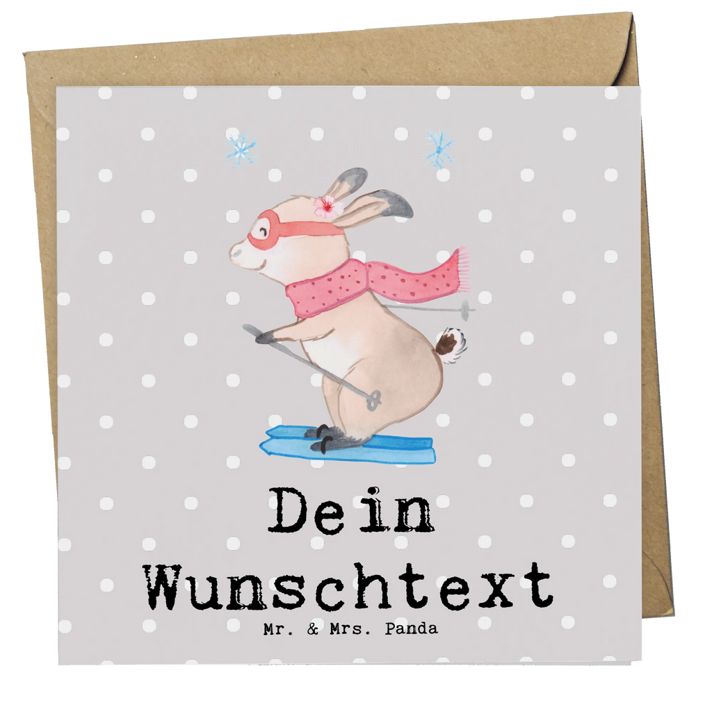 Personalized Deluxe Card Hare To ski Personalisierte Hochzeitskarte, Grußkarte als Geldgeschenk, Grußkarten personalisiert, Grußkarte mit Namen, Personalisierte Glückwunschkarte, Grußkarte selbst gestalten, Grußkarte mit persönlichen Nachrichten, Personalisierte Grußkarte, Personalisierte Einladungskarte, Personalisiertere Klappkarte, Grußkarte selber drucken, Personalisierte Geburtstagskarte, Personalisierte Karte, Geschenk, Sport, Sportart, Hobby, Schenken, Danke, Dankeschön, Auszeichnung, Gewinn, Sportler, Skiwettbewerb, Ski fahren, Skisport, Skifahren, Skirennen