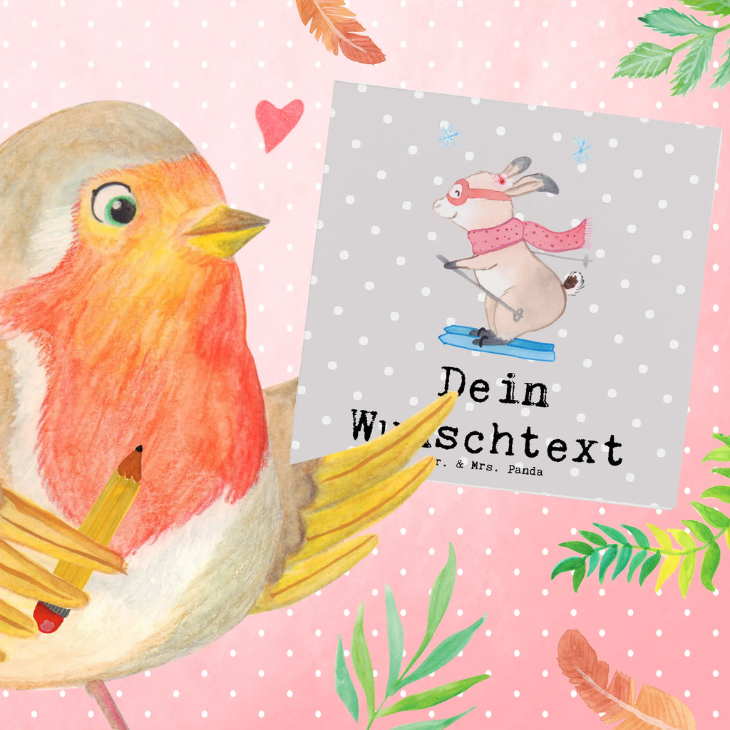 Personalized Deluxe Card Hare To ski Personalisierte Hochzeitskarte, Grußkarte als Geldgeschenk, Grußkarten personalisiert, Grußkarte mit Namen, Personalisierte Glückwunschkarte, Grußkarte selbst gestalten, Grußkarte mit persönlichen Nachrichten, Personalisierte Grußkarte, Personalisierte Einladungskarte, Personalisiertere Klappkarte, Grußkarte selber drucken, Personalisierte Geburtstagskarte, Personalisierte Karte, Geschenk, Sport, Sportart, Hobby, Schenken, Danke, Dankeschön, Auszeichnung, Gewinn, Sportler, Skiwettbewerb, Ski fahren, Skisport, Skifahren, Skirennen