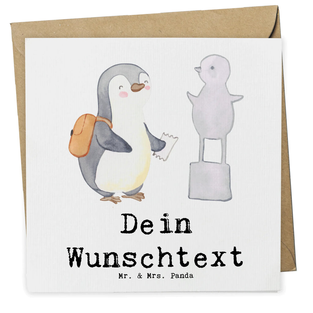 Personalisierte Deluxe Karte Pinguin Museum besuchen Personalisierte Karte, Personalisierte Glückwunschkarte, Personalisierte Grußkarte, Grußkarte mit persönlichen Nachrichten, Personalisierte Geburtstagskarte, Grußkarte selber drucken, Grußkarte mit Namen, Grußkarten personalisiert, Grußkarte selbst gestalten, Personalisierte Hochzeitskarte, Grußkarte als Geldgeschenk, Personalisierte Einladungskarte, Personalisiertere Klappkarte, Geschenk, Sport, Sportart, Hobby, Schenken, Danke, Dankeschön, Auszeichnung, Gewinn, Sportler, Museen, Museum besuchen