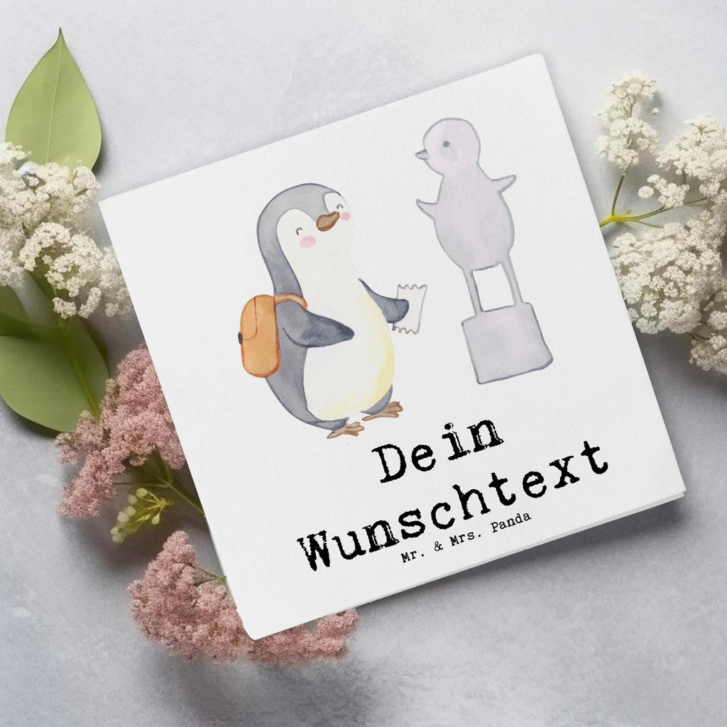 Personalisierte Deluxe Karte Pinguin Museum besuchen Personalisierte Karte, Personalisierte Glückwunschkarte, Personalisierte Grußkarte, Grußkarte mit persönlichen Nachrichten, Personalisierte Geburtstagskarte, Grußkarte selber drucken, Grußkarte mit Namen, Grußkarten personalisiert, Grußkarte selbst gestalten, Personalisierte Hochzeitskarte, Grußkarte als Geldgeschenk, Personalisierte Einladungskarte, Personalisiertere Klappkarte, Geschenk, Sport, Sportart, Hobby, Schenken, Danke, Dankeschön, Auszeichnung, Gewinn, Sportler, Museen, Museum besuchen