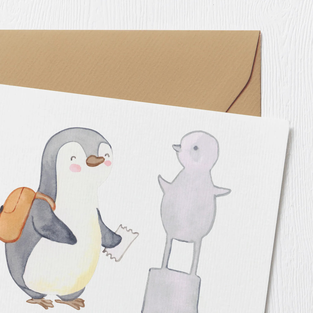 Personalisierte Deluxe Karte Pinguin Museum besuchen Personalisierte Karte, Personalisierte Glückwunschkarte, Personalisierte Grußkarte, Grußkarte mit persönlichen Nachrichten, Personalisierte Geburtstagskarte, Grußkarte selber drucken, Grußkarte mit Namen, Grußkarten personalisiert, Grußkarte selbst gestalten, Personalisierte Hochzeitskarte, Grußkarte als Geldgeschenk, Personalisierte Einladungskarte, Personalisiertere Klappkarte, Geschenk, Sport, Sportart, Hobby, Schenken, Danke, Dankeschön, Auszeichnung, Gewinn, Sportler, Museen, Museum besuchen