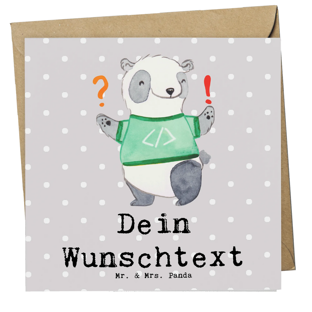 Personalized Deluxe Card Panda Programmer Adventure Grußkarte mit Namen, Grußkarte als Geldgeschenk, Personalisierte Glückwunschkarte, Personalisierte Einladungskarte, Personalisierte Grußkarte, Grußkarten personalisiert, Grußkarte selbst gestalten, Personalisierte Karte, Personalisiertere Klappkarte, Personalisierte Geburtstagskarte, Personalisierte Hochzeitskarte, Grußkarte selber drucken, Grußkarte mit persönlichen Nachrichten, Beruf, Ausbildung, Jubiläum, Abschied, Rente, Kollege, Kollegin, Geschenk, Schenken, Arbeitskollege, Mitarbeiter, Firma, Danke, Dankeschön, Panda Programmierer, Programmierer Geschenke, Geschenk Programmierer, Programmierer Geschenk, Geschenke Berufe