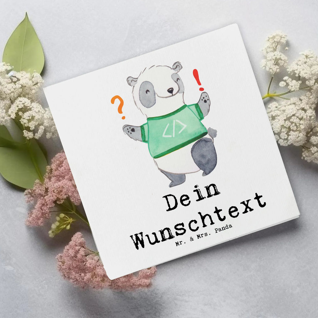 Personalized Deluxe Card Panda Programmer Adventure Grußkarte mit Namen, Grußkarte als Geldgeschenk, Personalisierte Glückwunschkarte, Personalisierte Einladungskarte, Personalisierte Grußkarte, Grußkarten personalisiert, Grußkarte selbst gestalten, Personalisierte Karte, Personalisiertere Klappkarte, Personalisierte Geburtstagskarte, Personalisierte Hochzeitskarte, Grußkarte selber drucken, Grußkarte mit persönlichen Nachrichten, Beruf, Ausbildung, Jubiläum, Abschied, Rente, Kollege, Kollegin, Geschenk, Schenken, Arbeitskollege, Mitarbeiter, Firma, Danke, Dankeschön, Panda Programmierer, Programmierer Geschenke, Geschenk Programmierer, Programmierer Geschenk, Geschenke Berufe