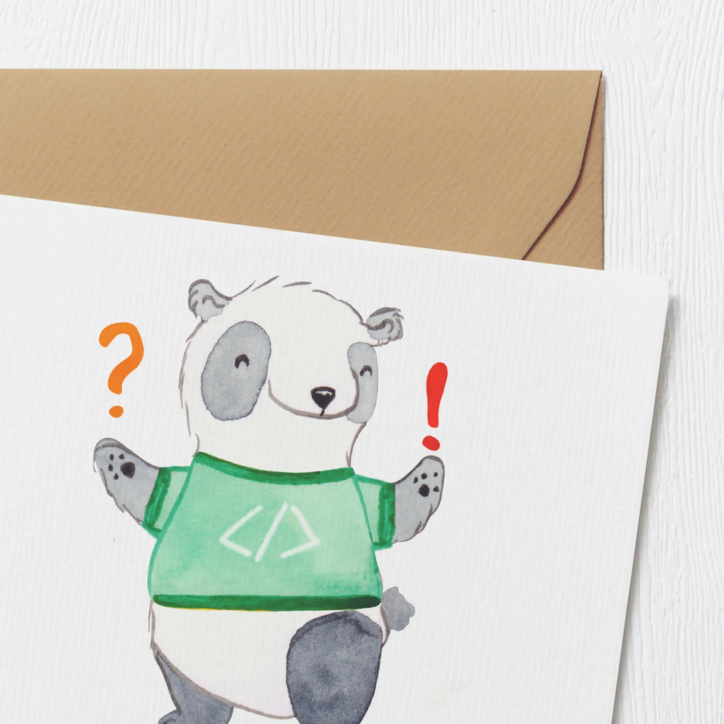 Personalized Deluxe Card Panda Programmer Adventure Grußkarte mit Namen, Grußkarte als Geldgeschenk, Personalisierte Glückwunschkarte, Personalisierte Einladungskarte, Personalisierte Grußkarte, Grußkarten personalisiert, Grußkarte selbst gestalten, Personalisierte Karte, Personalisiertere Klappkarte, Personalisierte Geburtstagskarte, Personalisierte Hochzeitskarte, Grußkarte selber drucken, Grußkarte mit persönlichen Nachrichten, Beruf, Ausbildung, Jubiläum, Abschied, Rente, Kollege, Kollegin, Geschenk, Schenken, Arbeitskollege, Mitarbeiter, Firma, Danke, Dankeschön, Panda Programmierer, Programmierer Geschenke, Geschenk Programmierer, Programmierer Geschenk, Geschenke Berufe