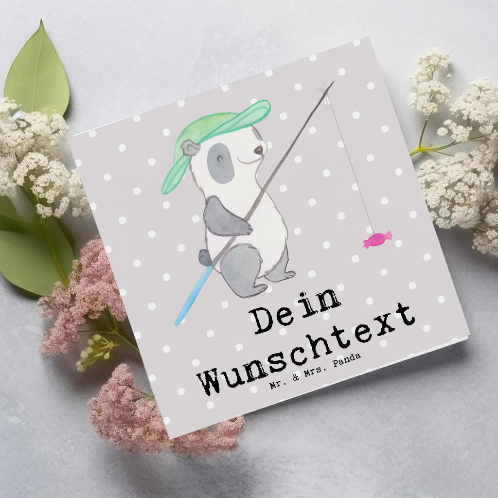 Personalized Deluxe Card panda fishing Personalisierte Karte, Personalisierte Grußkarte, Grußkarte als Geldgeschenk, Grußkarten personalisiert, Grußkarte mit Namen, Grußkarte selbst gestalten, Personalisiertere Klappkarte, Grußkarte mit persönlichen Nachrichten, Personalisierte Einladungskarte, Personalisierte Hochzeitskarte, Grußkarte selber drucken, Personalisierte Glückwunschkarte, Personalisierte Geburtstagskarte, Geschenk, Sport, Sportart, Hobby, Schenken, Danke, Dankeschön, Auszeichnung, Gewinn, Sportler, Angler, angeln, angeln gehen, Hobbyangler, Angelsport, Angelverein