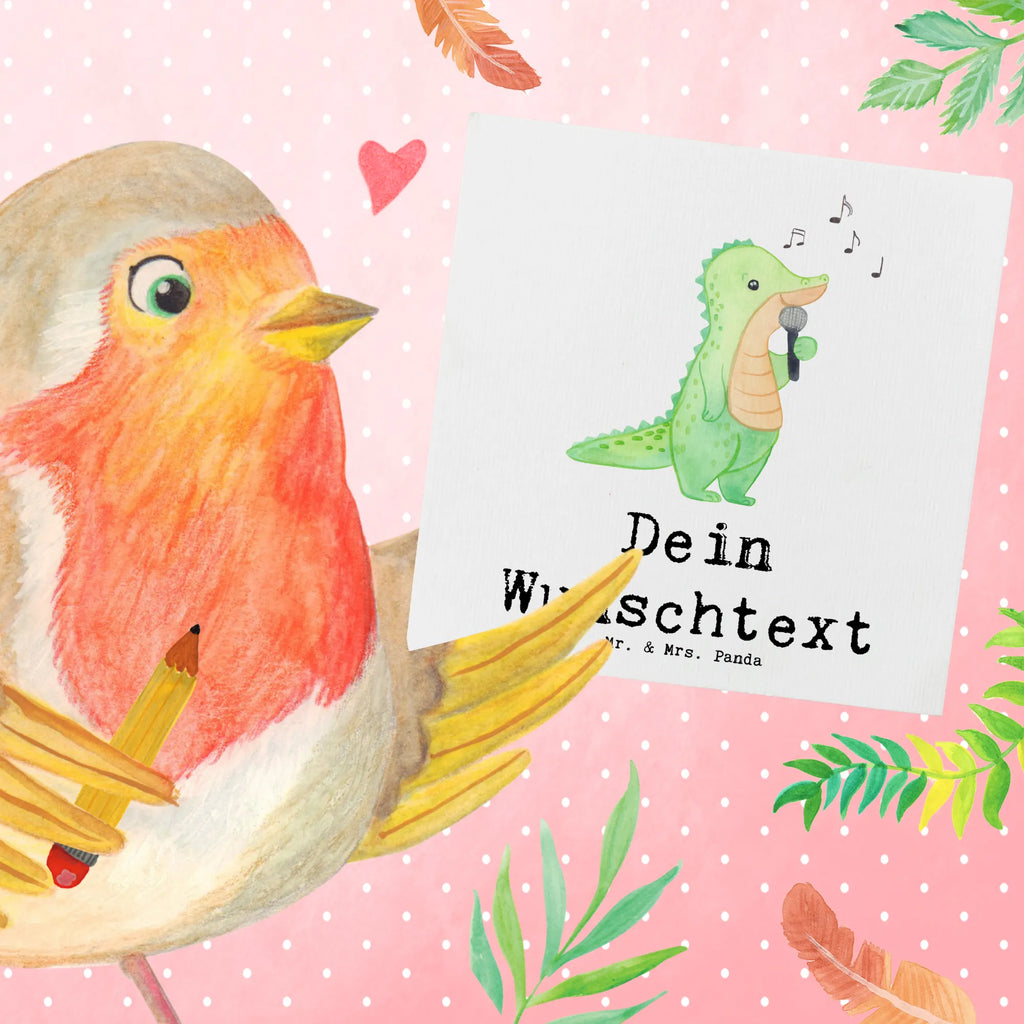 Personalized Deluxe Card crocodile To sing Grußkarte als Geldgeschenk, Grußkarte mit Namen, Grußkarte selbst gestalten, Personalisierte Geburtstagskarte, Personalisiertere Klappkarte, Personalisierte Einladungskarte, Grußkarten personalisiert, Personalisierte Karte, Personalisierte Glückwunschkarte, Grußkarte mit persönlichen Nachrichten, Grußkarte selber drucken, Personalisierte Grußkarte, Personalisierte Hochzeitskarte, Geschenk, Sport, Sportart, Hobby, Schenken, Danke, Dankeschön, Auszeichnung, Gewinn, Sportler, Gesang, Live Auftritt, Hobbysänger, Singen, Band