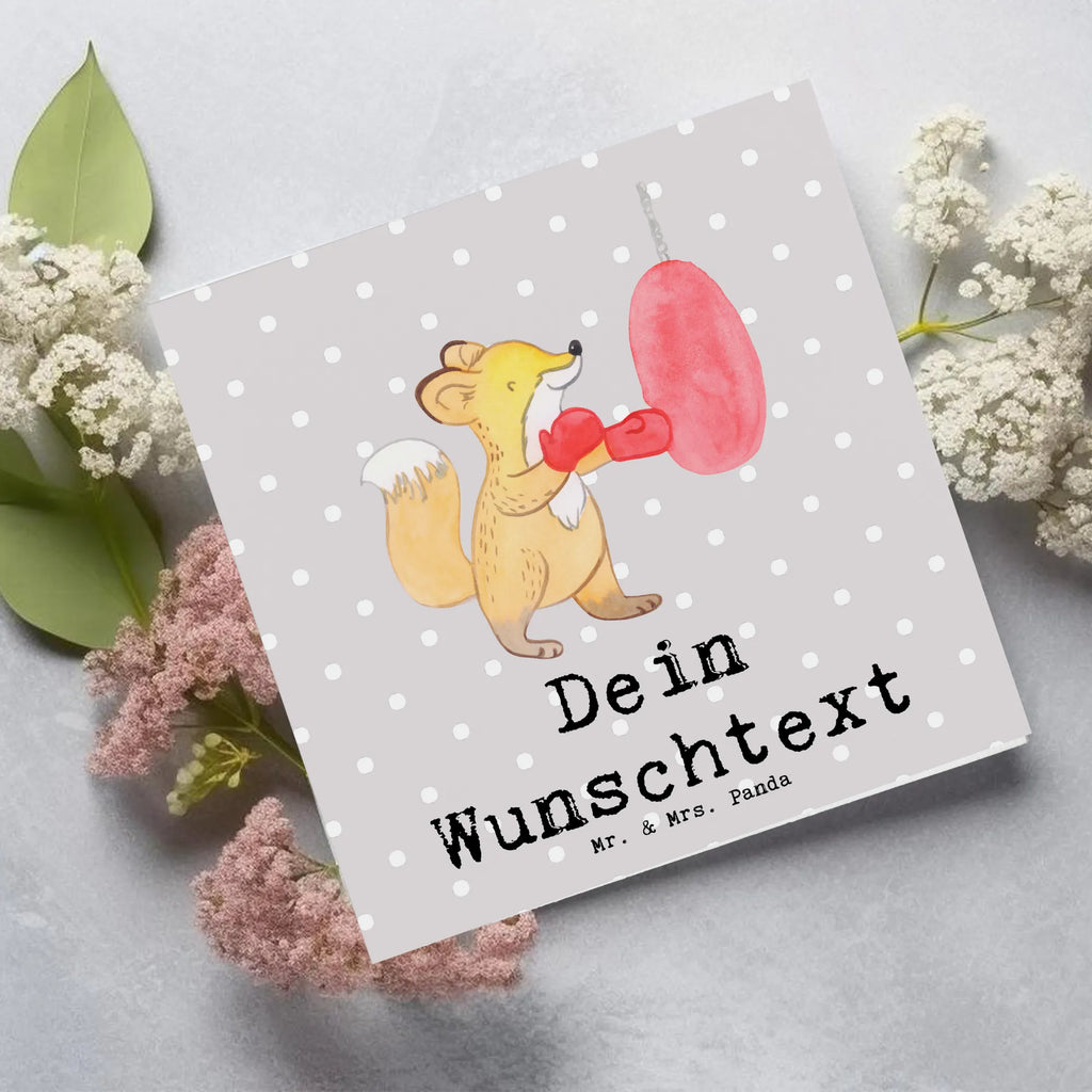 Personalisierte Deluxe Karte Fuchs Boxen Personalisierte Hochzeitskarte, Personalisierte Grußkarte, Grußkarte mit persönlichen Nachrichten, Grußkarte mit Namen, Personalisiertere Klappkarte, Personalisierte Geburtstagskarte, Grußkarte selbst gestalten, Personalisierte Karte, Grußkarte selber drucken, Personalisierte Einladungskarte, Grußkarten personalisiert, Personalisierte Glückwunschkarte, Grußkarte als Geldgeschenk, Geschenk, Sport, Sportart, Hobby, Schenken, Danke, Dankeschön, Auszeichnung, Gewinn, Sportler, Boxkampf, Boxtraining, Boxen