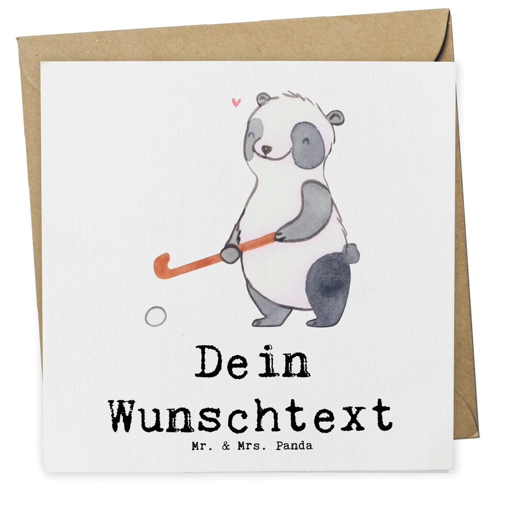 Personalized Deluxe Card panda play hockey Grußkarte mit Namen, Personalisierte Karte, Personalisierte Geburtstagskarte, Personalisierte Grußkarte, Grußkarte als Geldgeschenk, Grußkarten personalisiert, Grußkarte selber drucken, Personalisiertere Klappkarte, Personalisierte Hochzeitskarte, Grußkarte selbst gestalten, Personalisierte Einladungskarte, Personalisierte Glückwunschkarte, Grußkarte mit persönlichen Nachrichten, Geschenk, Sport, Sportart, Hobby, Schenken, Danke, Dankeschön, Auszeichnung, Gewinn, Sportler, Feldhockey, Hockey Verein, Hockey spielen, Hockeyschläger