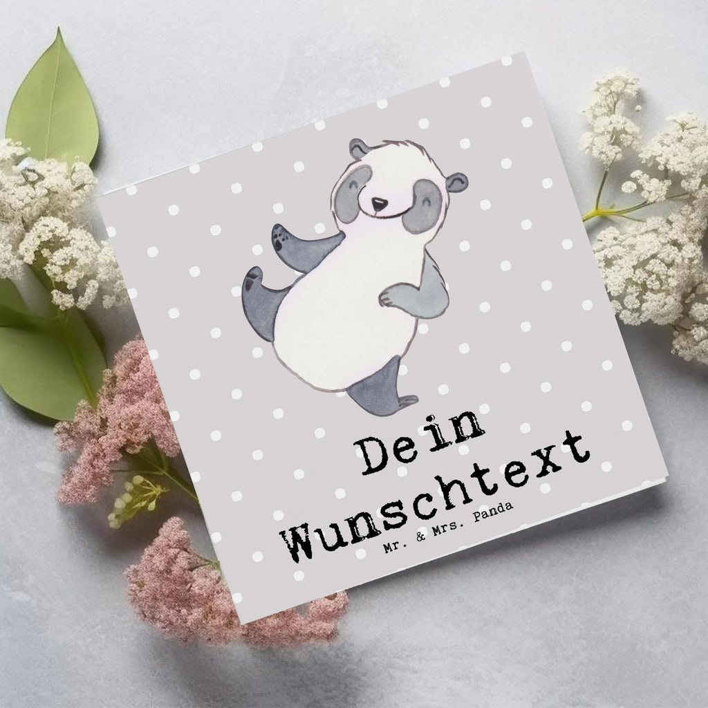 Personalisierte Deluxe Karte Panda Kampfkunst Personalisiertere Klappkarte, Personalisierte Glückwunschkarte, Grußkarte als Geldgeschenk, Grußkarte selber drucken, Personalisierte Geburtstagskarte, Personalisierte Grußkarte, Personalisierte Einladungskarte, Personalisierte Karte, Grußkarte mit Namen, Grußkarten personalisiert, Grußkarte selbst gestalten, Grußkarte mit persönlichen Nachrichten, Personalisierte Hochzeitskarte, Geschenk, Sport, Sportart, Hobby, Schenken, Danke, Dankeschön, Auszeichnung, Gewinn, Sportler, Kampfkunst, Selbstverteidigung, Kampfsportarten