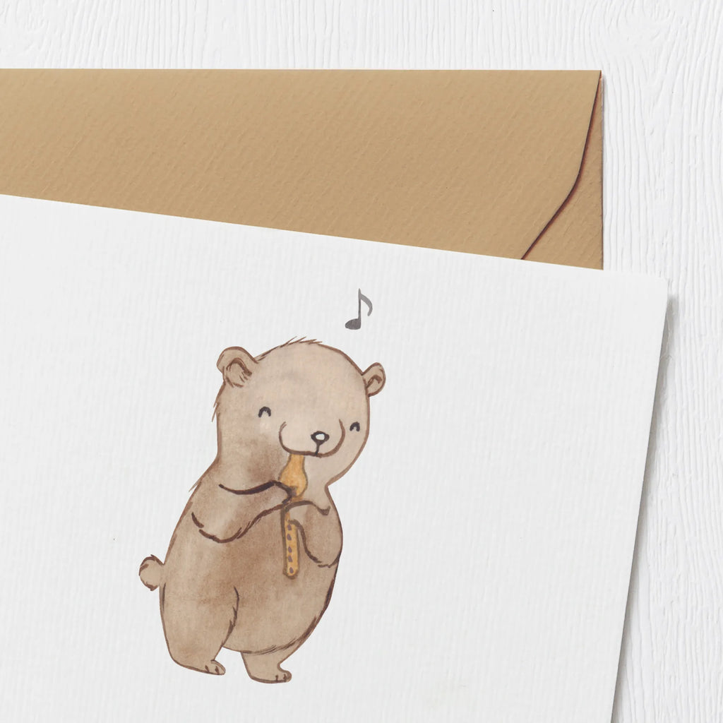 Personalized Deluxe Card Bear recorder Grußkarte selber drucken, Personalisierte Karte, Personalisierte Hochzeitskarte, Personalisierte Grußkarte, Personalisierte Einladungskarte, Grußkarte mit persönlichen Nachrichten, Personalisierte Glückwunschkarte, Personalisiertere Klappkarte, Grußkarten personalisiert, Grußkarte als Geldgeschenk, Grußkarte mit Namen, Grußkarte selbst gestalten, Personalisierte Geburtstagskarte, Instrumente, Geschenke Musiker, Musikliebhaber, Bär, Flöte, Blockflöte, Blasinstrument, Ensemble, Früherziehung
