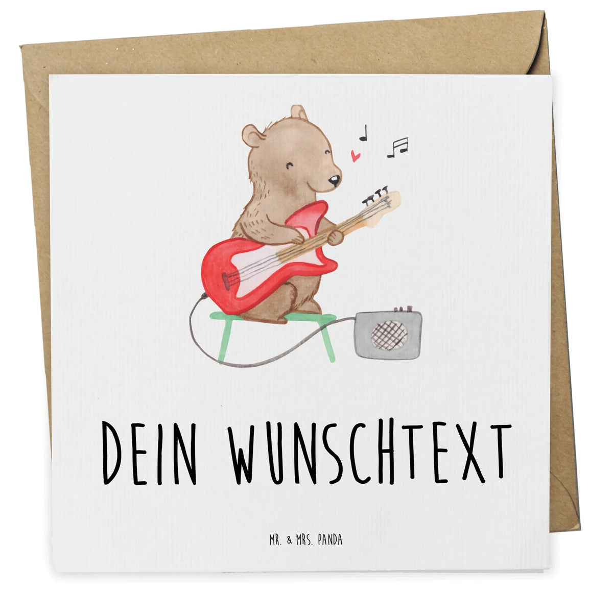 Personalized Deluxe Card Bear electric guitar Personalisierte Postkarte, Personalisierte Grußkarten, Grußkarten Personalisiert, Personalisierte Karte, Personalisierte Grußkarte, Postkarte personalisiert, individuelle grußkarte, grußkarte personalisiert, Grußkarte personalisierbar, Personalisierte Karten, karte personalisiert, Instrumente, Geschenke Musiker, Musikliebhaber, Gitarre, Band, Verstärker, E-Gitarre, Solo, Bär