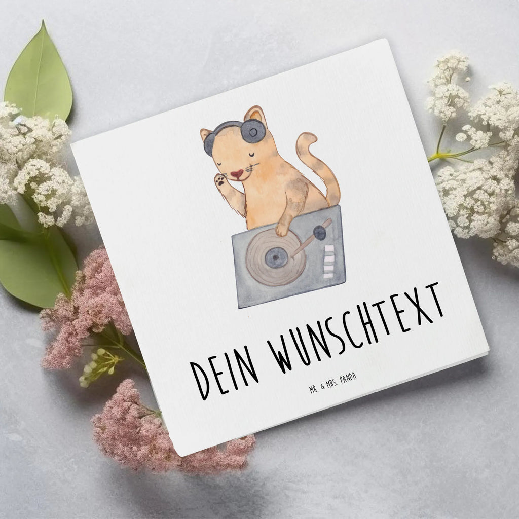 Personalized Deluxe Card cat DJ Personalisierte Hochzeitskarte, Personalisiertere Klappkarte, Personalisierte Karte, Personalisierte Geburtstagskarte, Grußkarte selbst gestalten, Grußkarte mit persönlichen Nachrichten, Grußkarte als Geldgeschenk, Grußkarte mit Namen, Grußkarte selber drucken, Personalisierte Grußkarte, Personalisierte Glückwunschkarte, Grußkarten personalisiert, Personalisierte Einladungskarte, Instrumente, Geschenke Musiker, Musikliebhaber, Tanzen, Club, Katze, Feiern, Disko, DJ