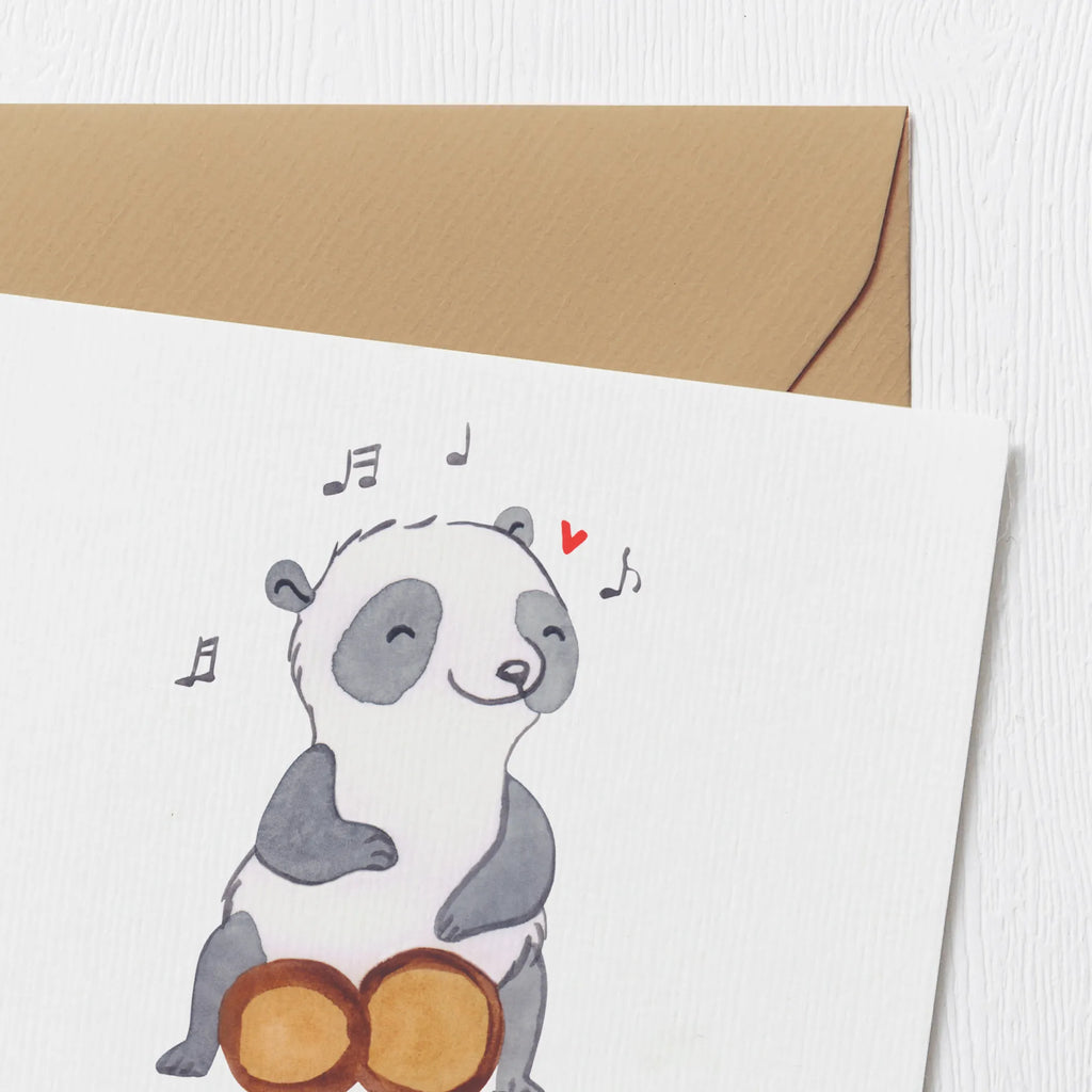 Personalisierte Deluxe Karte Panda Bongos Personalisierte Grußkarte, Grußkarte selbst gestalten, Grußkarte selber drucken, Personalisiertere Klappkarte, Personalisierte Hochzeitskarte, Personalisierte Glückwunschkarte, Grußkarte mit Namen, Personalisierte Geburtstagskarte, Personalisierte Karte, Grußkarten personalisiert, Grußkarte als Geldgeschenk, Personalisierte Einladungskarte, Grußkarte mit persönlichen Nachrichten, Instrumente, Geschenke Musiker, Musikliebhaber, Bongo, Kuba, Trommel, Panda, Rhythmus
