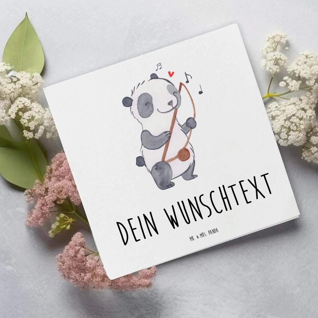 Personalized Deluxe Card Panda Berimbau Personalisierte Karte, Grußkarte mit Namen, Personalisierte Hochzeitskarte, Grußkarte mit persönlichen Nachrichten, Grußkarte als Geldgeschenk, Grußkarten personalisiert, Personalisiertere Klappkarte, Grußkarte selber drucken, Personalisierte Geburtstagskarte, Personalisierte Einladungskarte, Grußkarte selbst gestalten, Personalisierte Glückwunschkarte, Personalisierte Grußkarte, Instrumente, Geschenke Musiker, Musikliebhaber, Maultrommel, Capoeira, Traditionsmusik, Brasilien, Berimbau, Panda