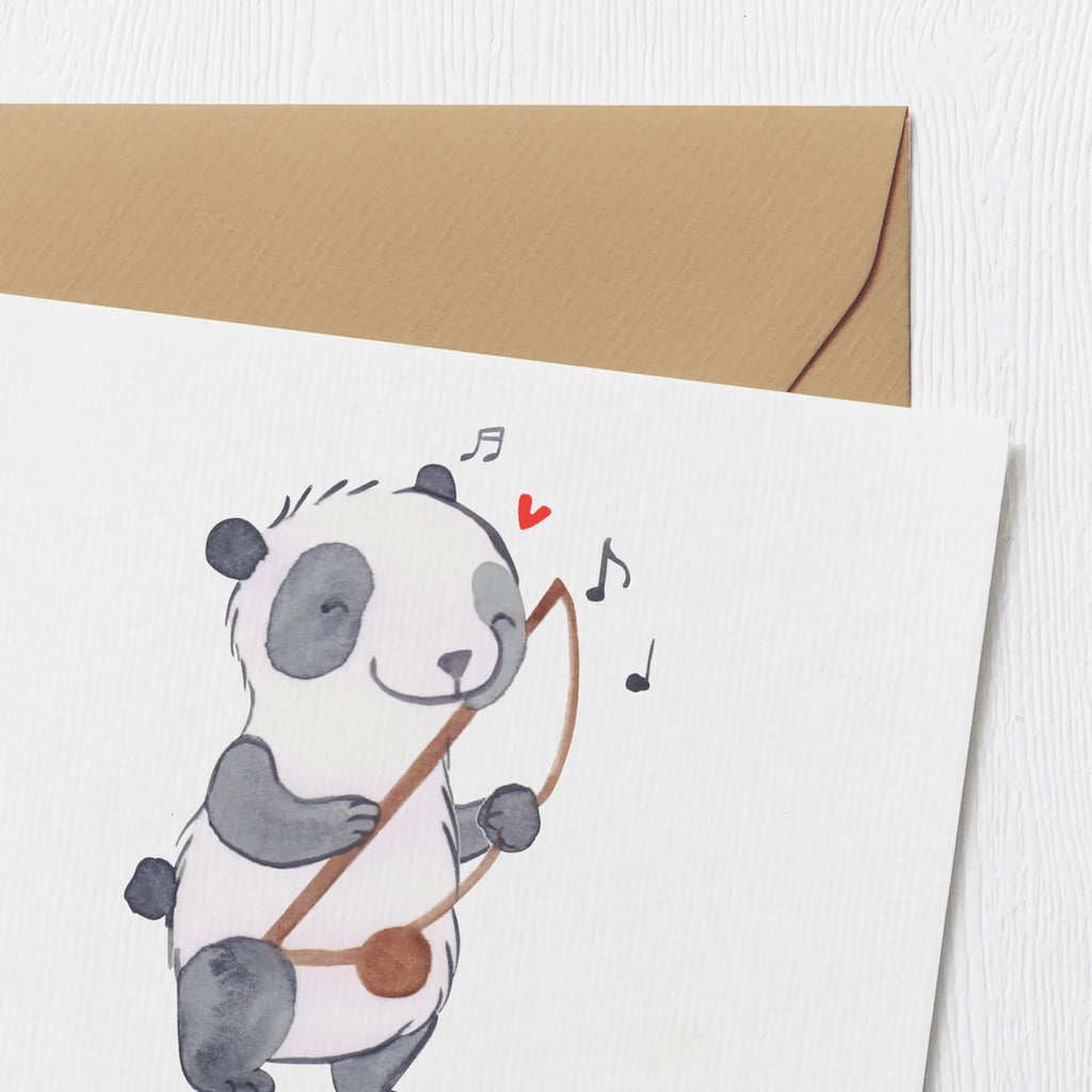 Personalized Deluxe Card Panda Berimbau Personalisierte Karte, Grußkarte mit Namen, Personalisierte Hochzeitskarte, Grußkarte mit persönlichen Nachrichten, Grußkarte als Geldgeschenk, Grußkarten personalisiert, Personalisiertere Klappkarte, Grußkarte selber drucken, Personalisierte Geburtstagskarte, Personalisierte Einladungskarte, Grußkarte selbst gestalten, Personalisierte Glückwunschkarte, Personalisierte Grußkarte, Instrumente, Geschenke Musiker, Musikliebhaber, Maultrommel, Capoeira, Traditionsmusik, Brasilien, Berimbau, Panda