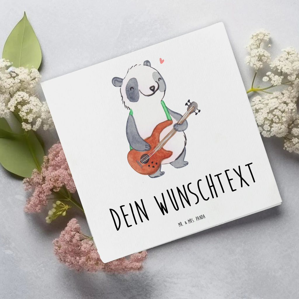 Personalisierte Deluxe Karte Panda Bassgitarre Personalisierte Geburtstagskarte, Personalisierte Einladungskarte, Grußkarte selber drucken, Personalisierte Hochzeitskarte, Personalisierte Glückwunschkarte, Grußkarte als Geldgeschenk, Personalisierte Karte, Grußkarte selbst gestalten, Grußkarte mit Namen, Personalisiertere Klappkarte, Personalisierte Grußkarte, Grußkarten personalisiert, Grußkarte mit persönlichen Nachrichten, Instrumente, Geschenke Musiker, Musikliebhaber, Bassgitarre, E-Bass, Panda, Band, Verstärker