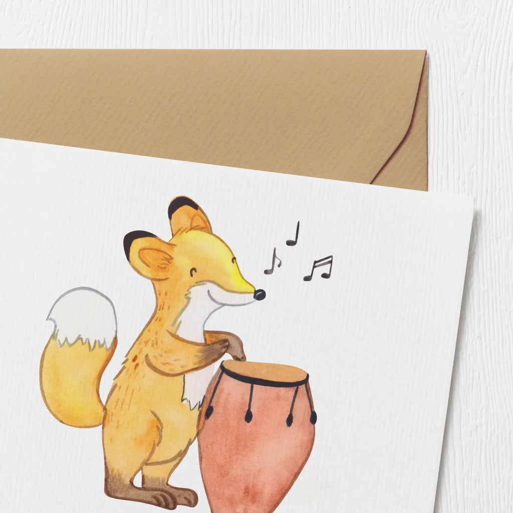 Personalized Deluxe Card Fox Congas Personalisiertere Klappkarte, Personalisierte Glückwunschkarte, Grußkarte selbst gestalten, Personalisierte Einladungskarte, Grußkarte selber drucken, Grußkarten personalisiert, Personalisierte Grußkarte, Personalisierte Hochzeitskarte, Grußkarte mit persönlichen Nachrichten, Personalisierte Karte, Personalisierte Geburtstagskarte, Grußkarte mit Namen, Grußkarte als Geldgeschenk, Instrumente, Geschenke Musiker, Musikliebhaber, Fuchs, Tanzmusik, Congas, Rhythmus, Trommel